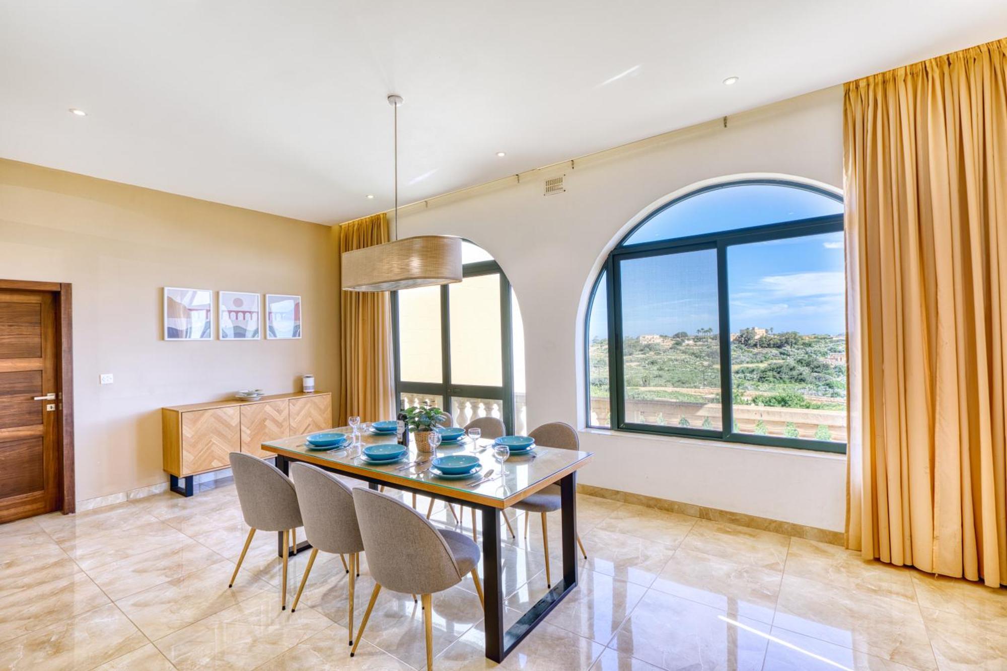 Spacious, Bright, Valley & Sea View Maisonette Xagħra Dış mekan fotoğraf