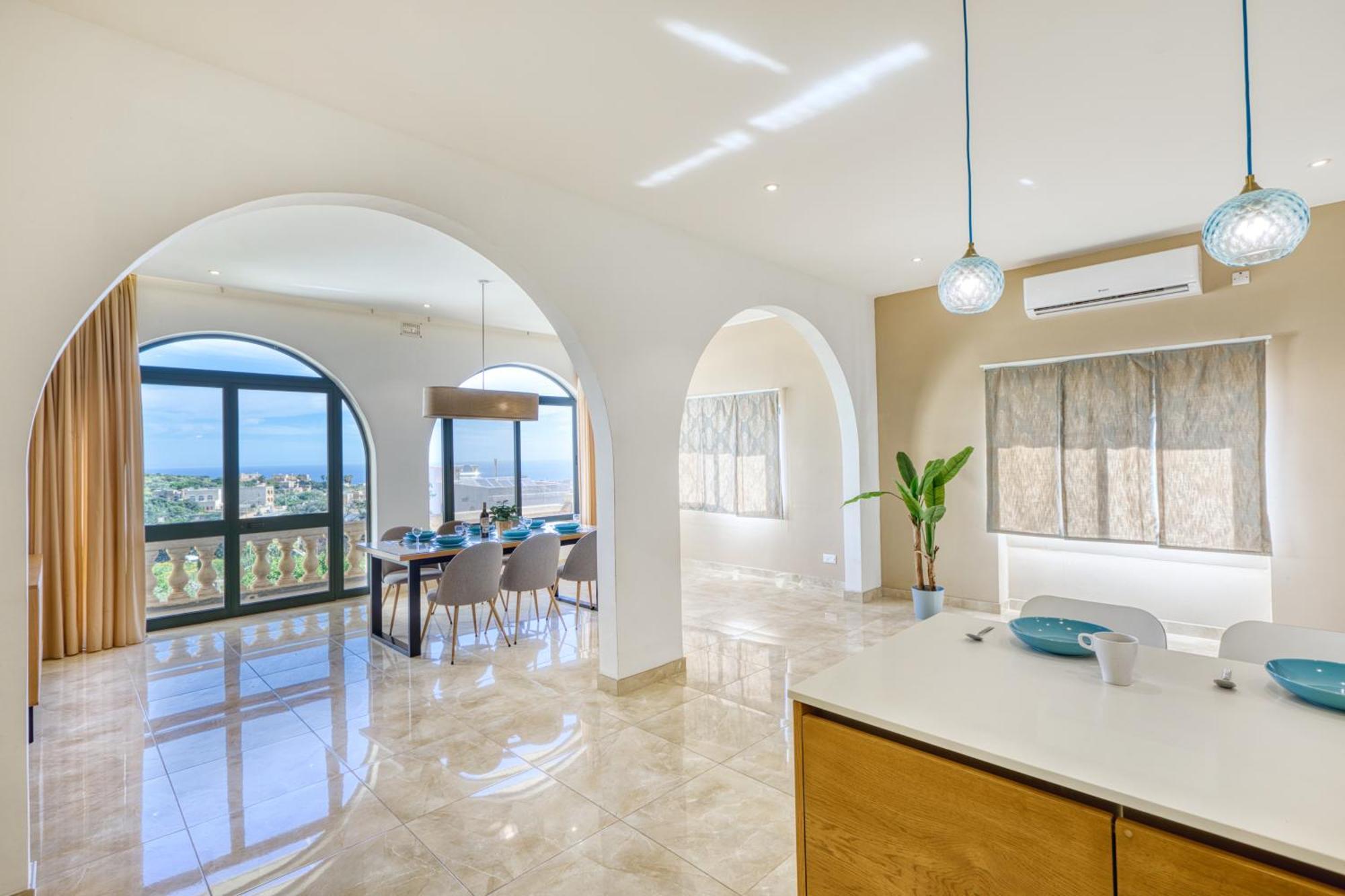 Spacious, Bright, Valley & Sea View Maisonette Xagħra Dış mekan fotoğraf