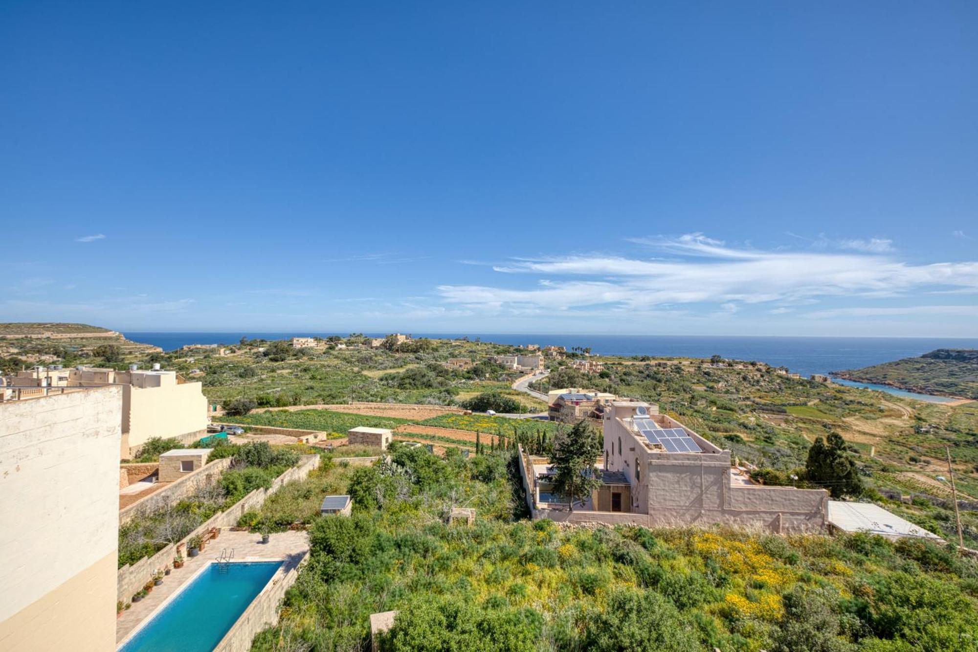 Spacious, Bright, Valley & Sea View Maisonette Xagħra Dış mekan fotoğraf
