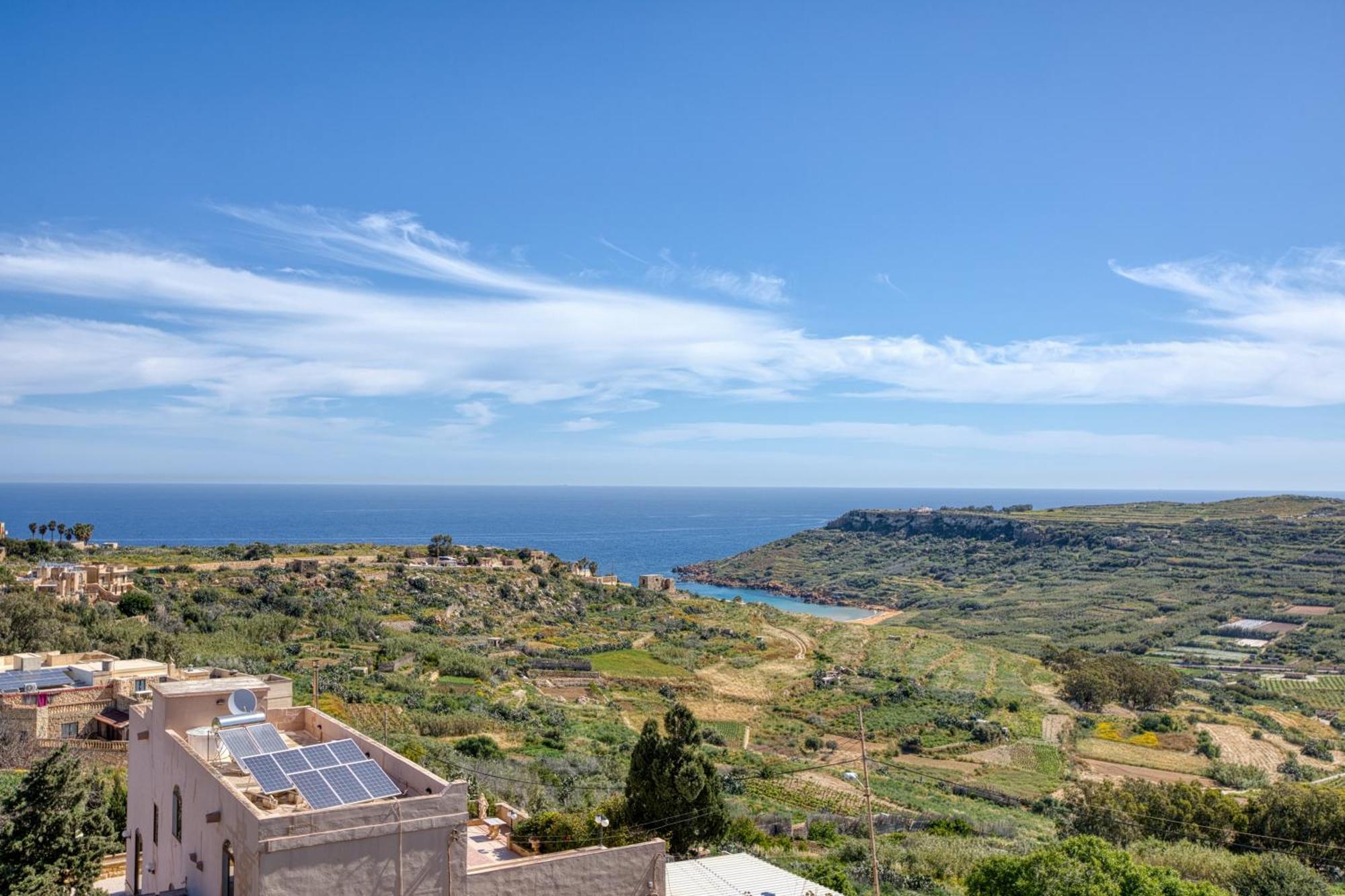 Spacious, Bright, Valley & Sea View Maisonette Xagħra Dış mekan fotoğraf